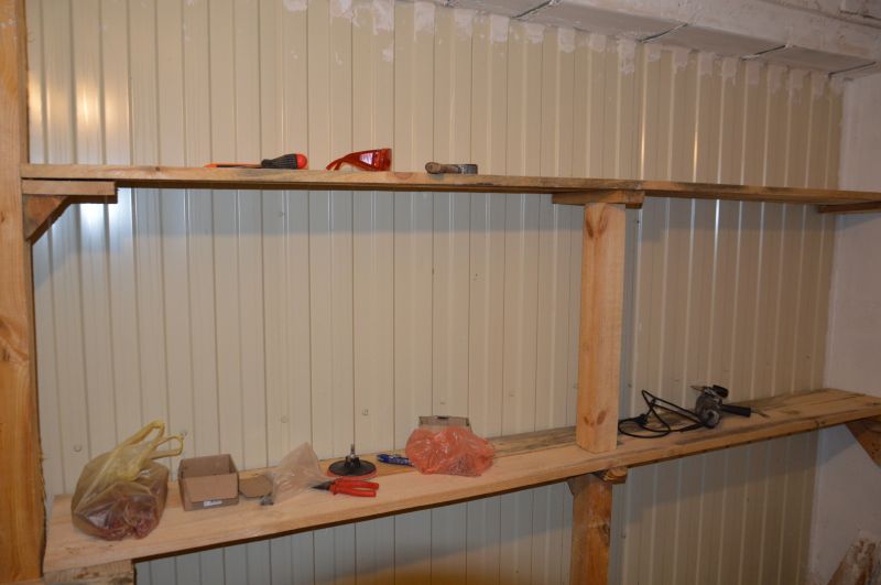 Mudroom Shelving Installation